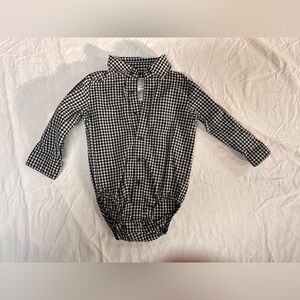Carter’s Black and White Checkered Kids Button Down Shirt